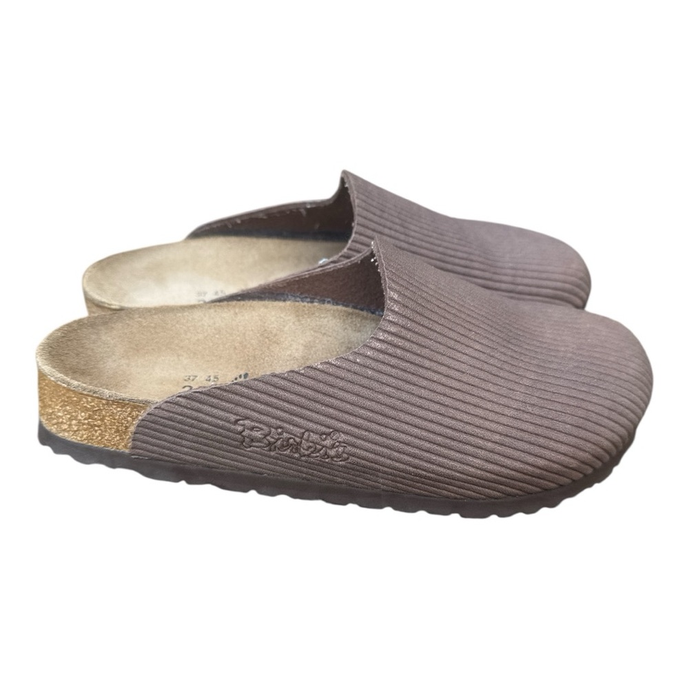 Birkenstock Birki's Amsterdam Ribbed Corduroy Slip on Mule Clog